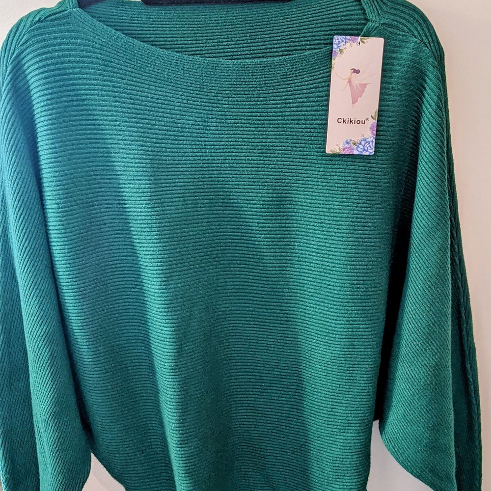 Ckikiou Women Batwing Sweater